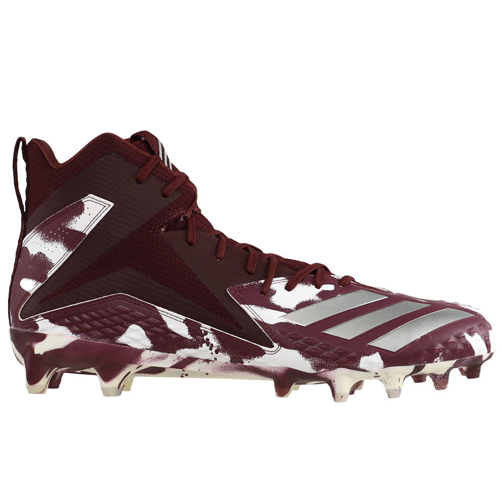 white and maroon adidas cleats