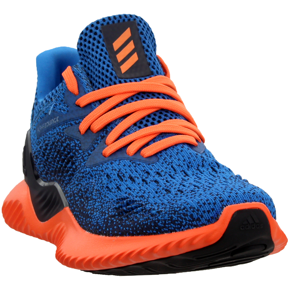 Adidas Alphabounce Beyond Junior Blue Boys Lace Up Athletic Adidas Alphabounce Beyond Junior Blue Boys Lace Up Athletic