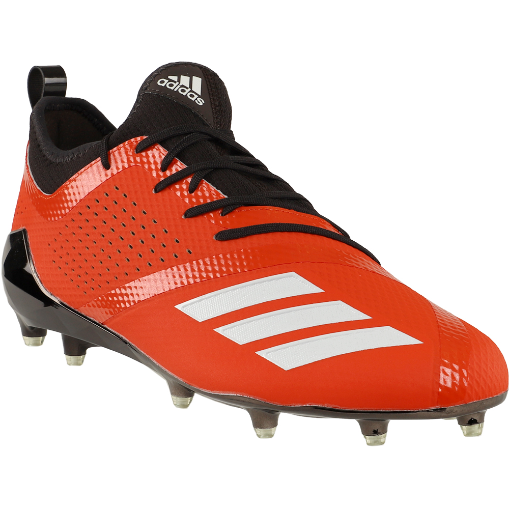 orange and black adidas football cleats