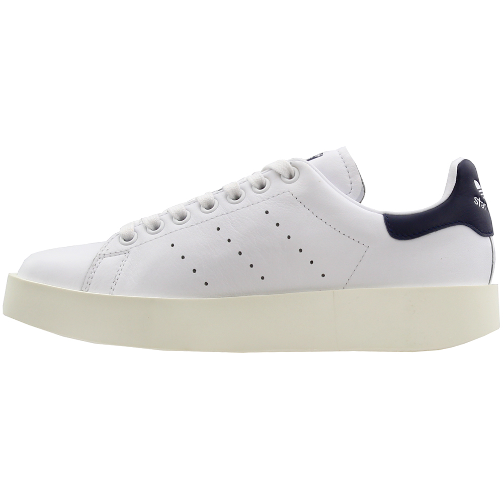 adidas Stan Smith Bold White Womens Lace Up Sneakers