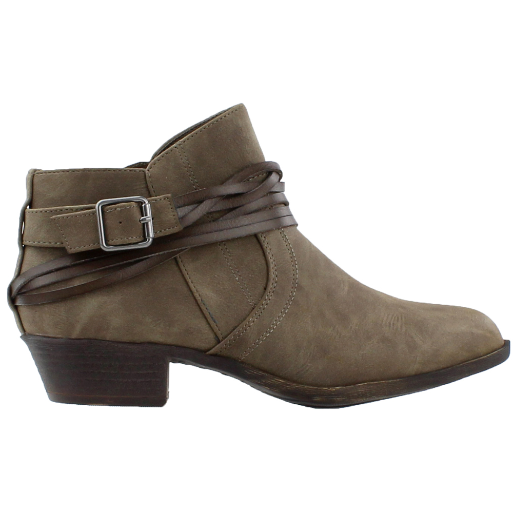 Madden Girl Barty Booties Brown Womens Zippered Booties