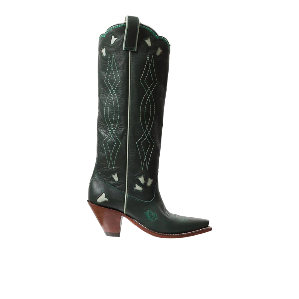 Besita Boots Sunny Embroidered Snip Toe Pull On Cowboy Boots