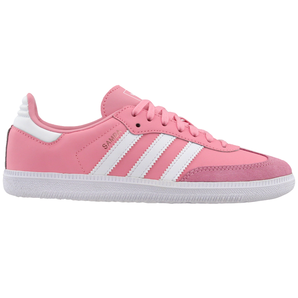 pink adidas samba shoes