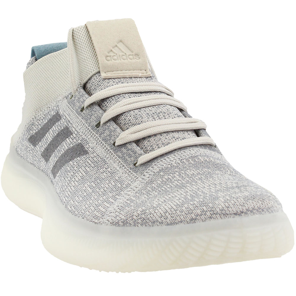 adidas Pureboost Trainer Training Shoes White Mens Lace Up Athletic