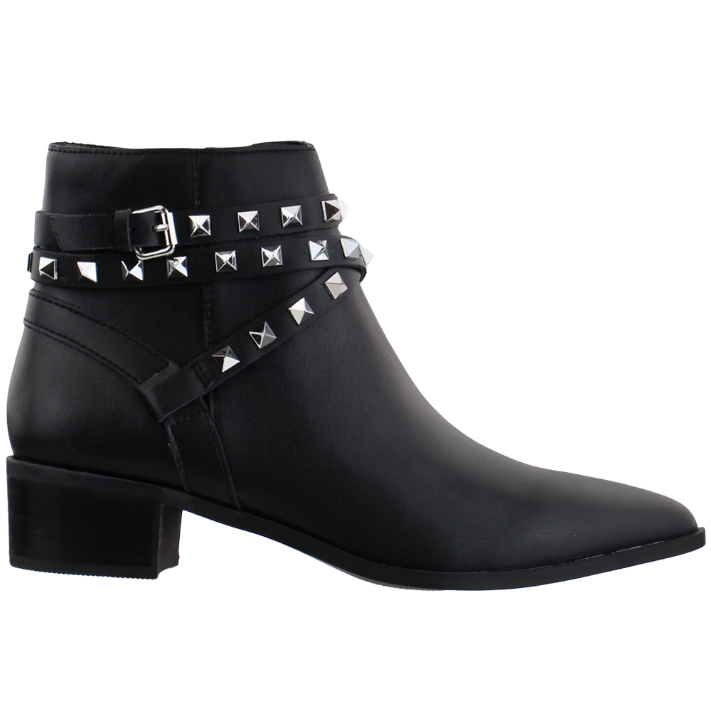 steve madden women's besto studded ankle booties