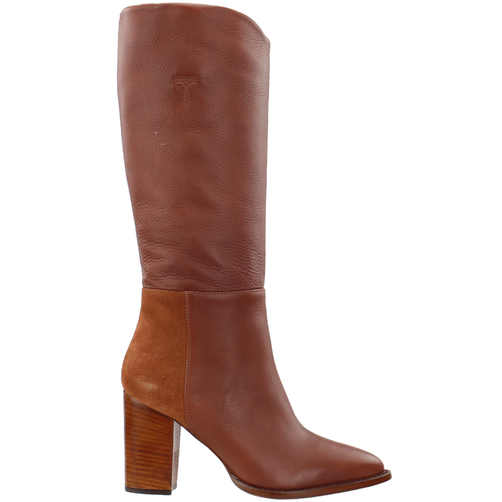 brown pointed toe boots