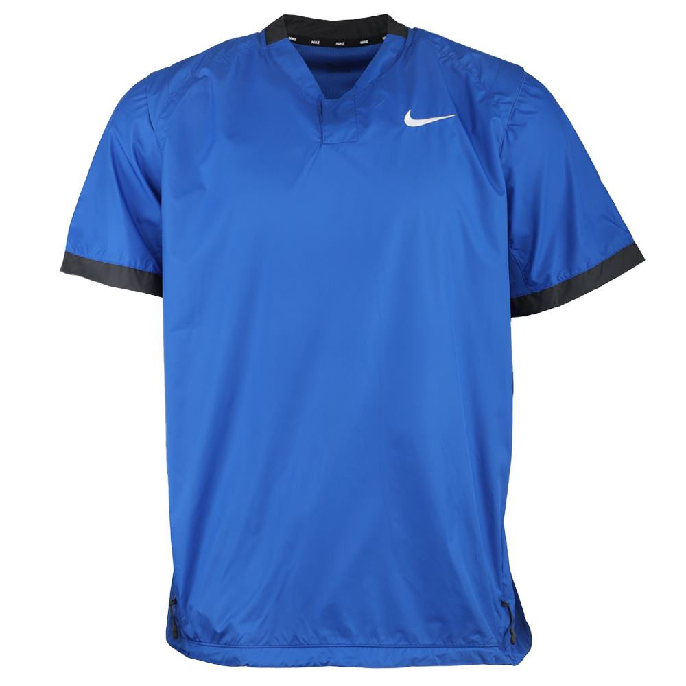 Short Sleeve Pullover Windshirt Blue 