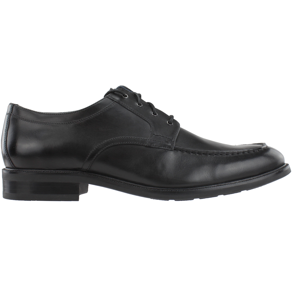 Cole Haan Welles Apron Oxford Moc Toe Dress Shoes Black Mens Oxford Dress Shoes | Shoe Bacca