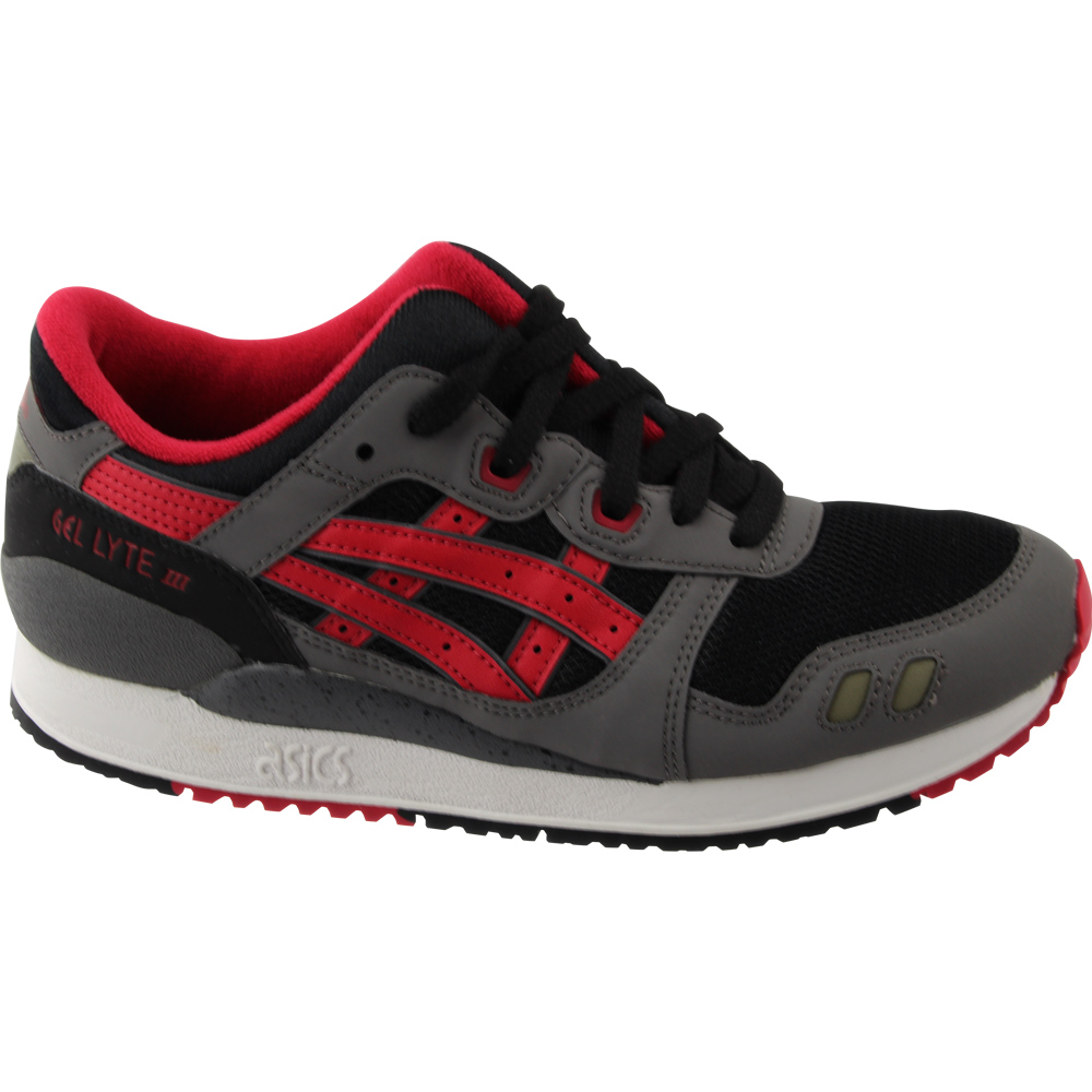 asics gel lyte iii black and red