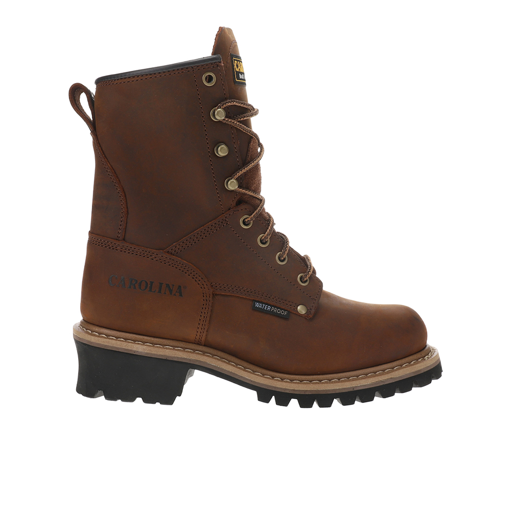 Carolina Elm Soft 8 Inch Waterproof Round Toe Work Boots