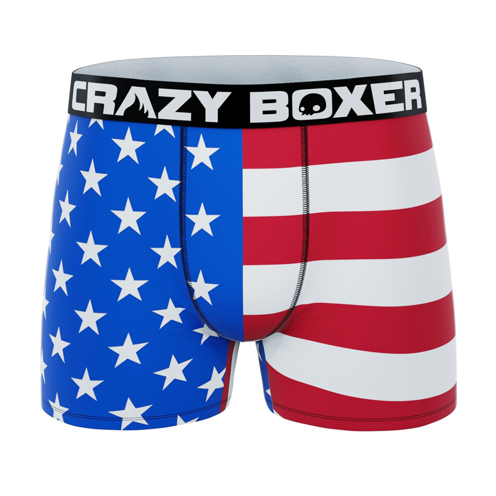 

Мужские трусы CRAZY BOXER с флагом США, 3 шт., размер , повседневные, CBOUT0103X3C2, Blue, CRAZY BOXER Usa Flag Briefs 3Pk