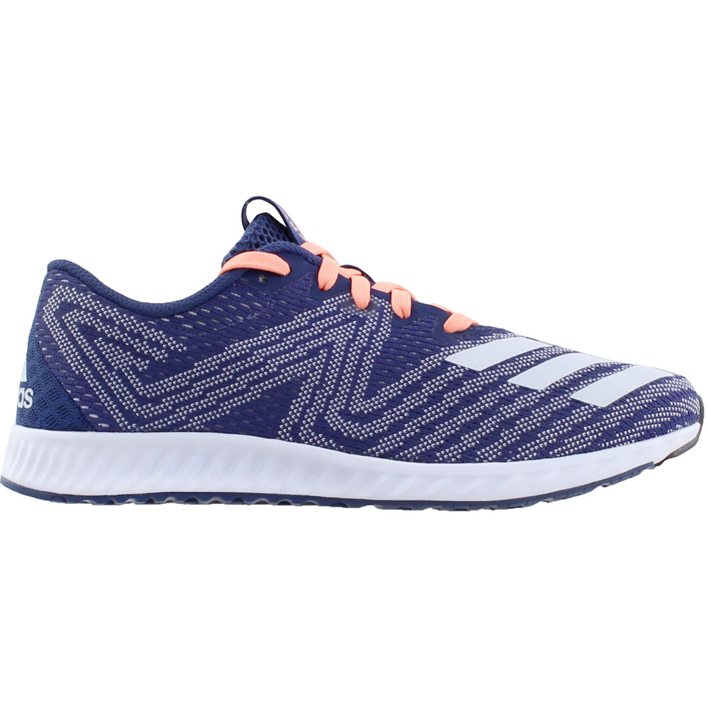 Adidas Aerobounce Pr Running Shoes Blue Womens Lace Up Athletic