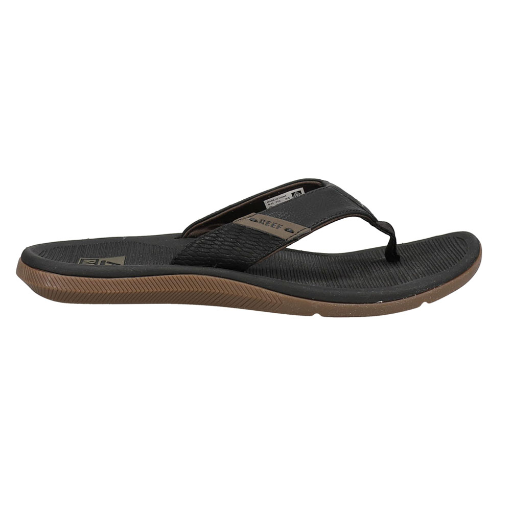 Reef Santa Ana Flip Flops Sandals Black- Mens- Size 10 M