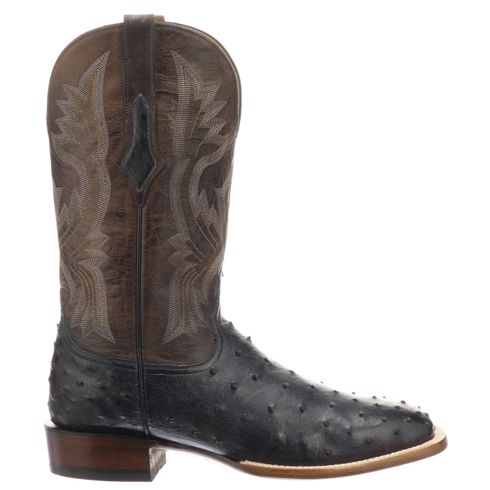 Lucchese Cliff Full Quill Ostrich Leather Boots