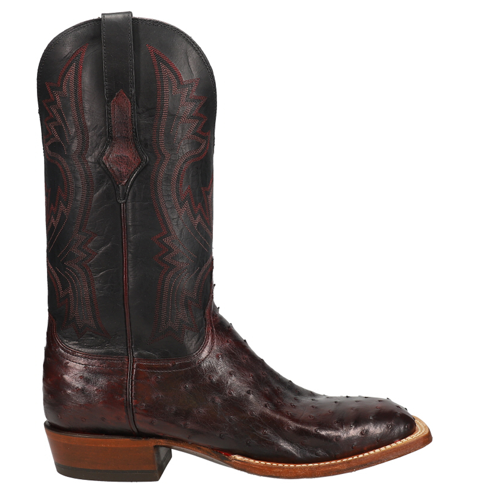 bayou イタリア語 Men's Kango Tabac Bruciato Full Quill Ostrich - Mandujano