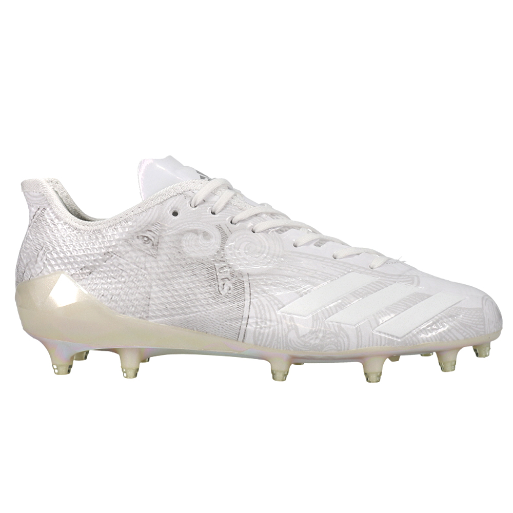 adidas Adizero 5-Star 6.0 DSG Football Cleats White Mens Lace Up Athletic