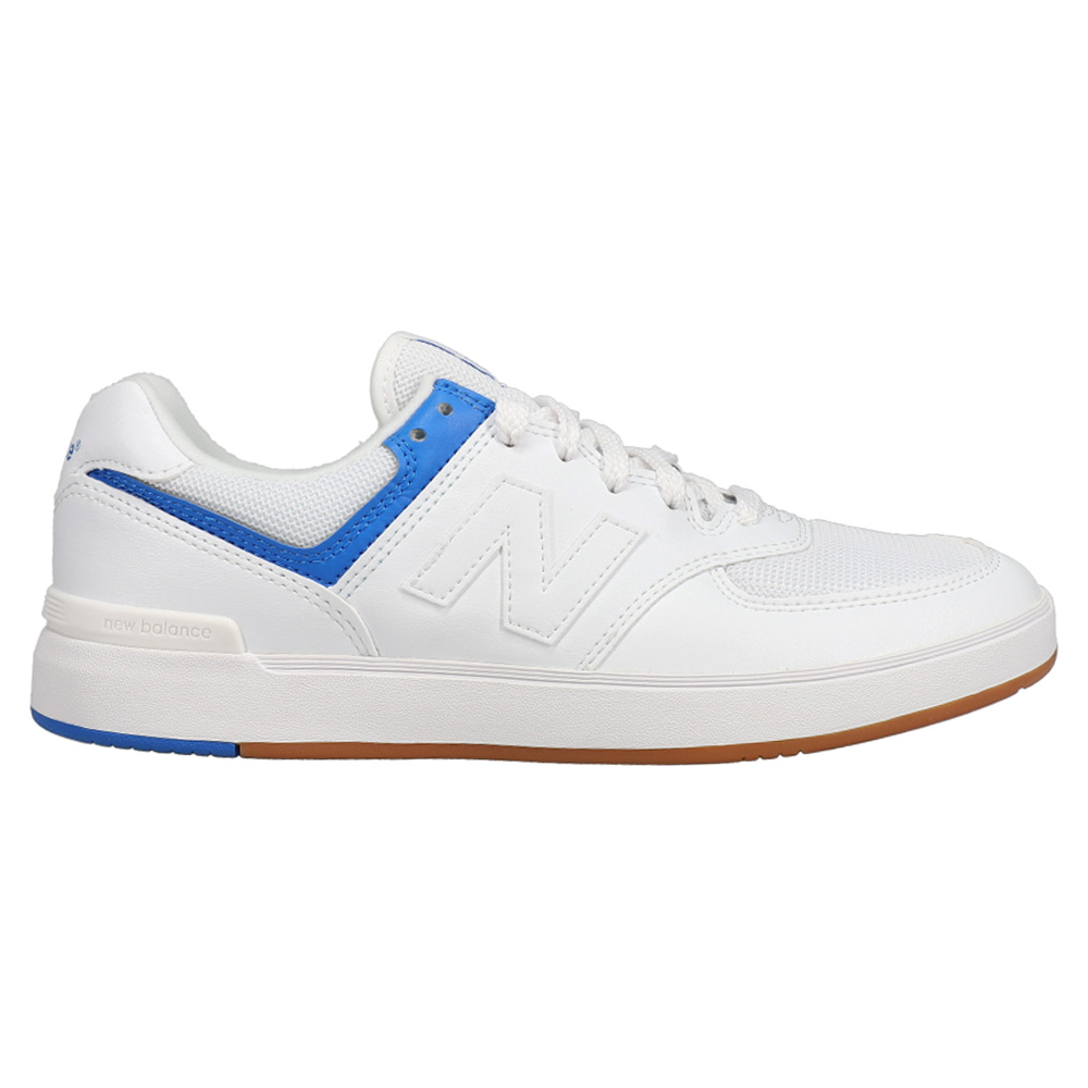 White Mens New Balance 574 Court Lace Up Sneakers