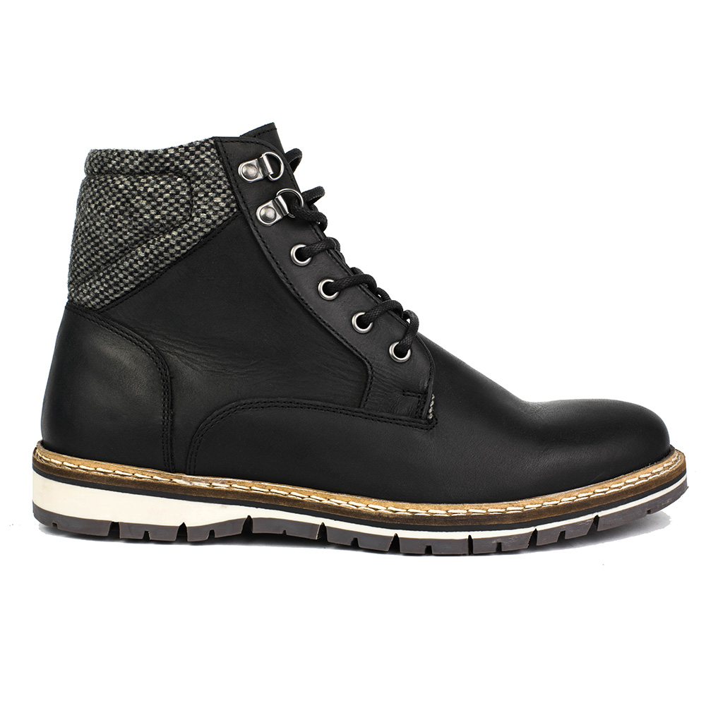 Crevo Brigsdale Black Mens Winter Boots