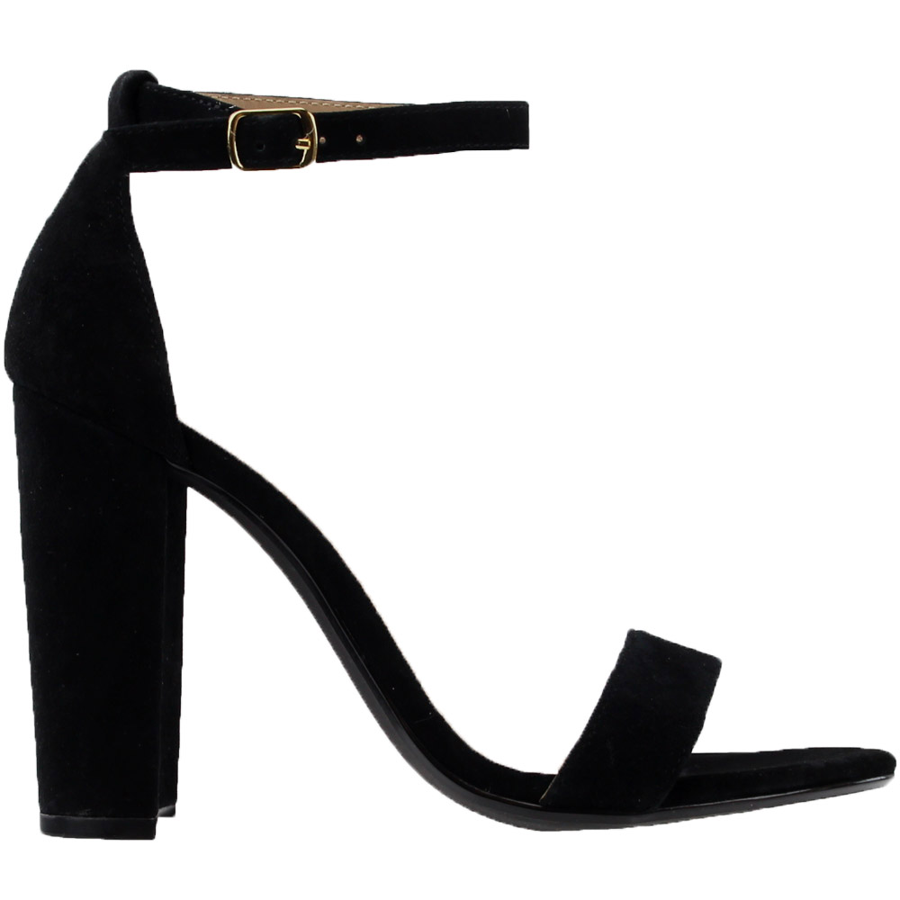 steve madden ankle strap black stilettos