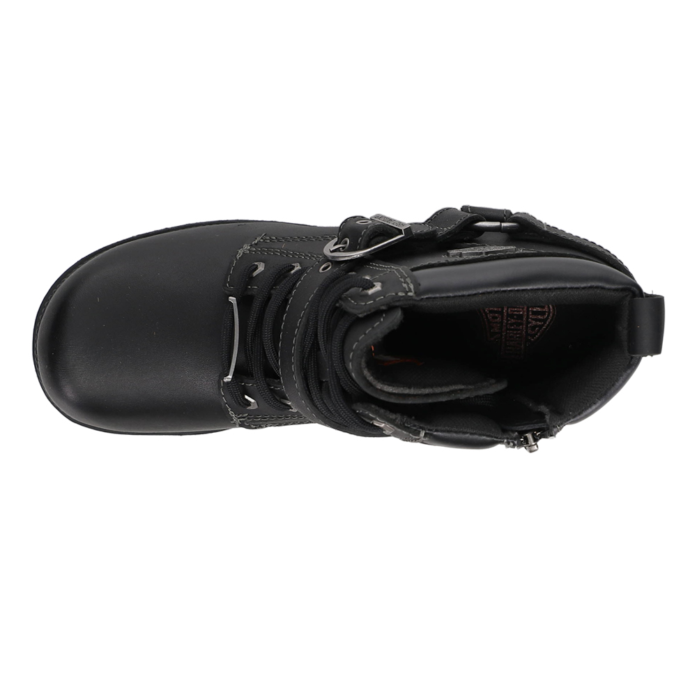 Shop Black Womens Harley-Davidson Footwear Tegan Round Toe Motorcycle Boots