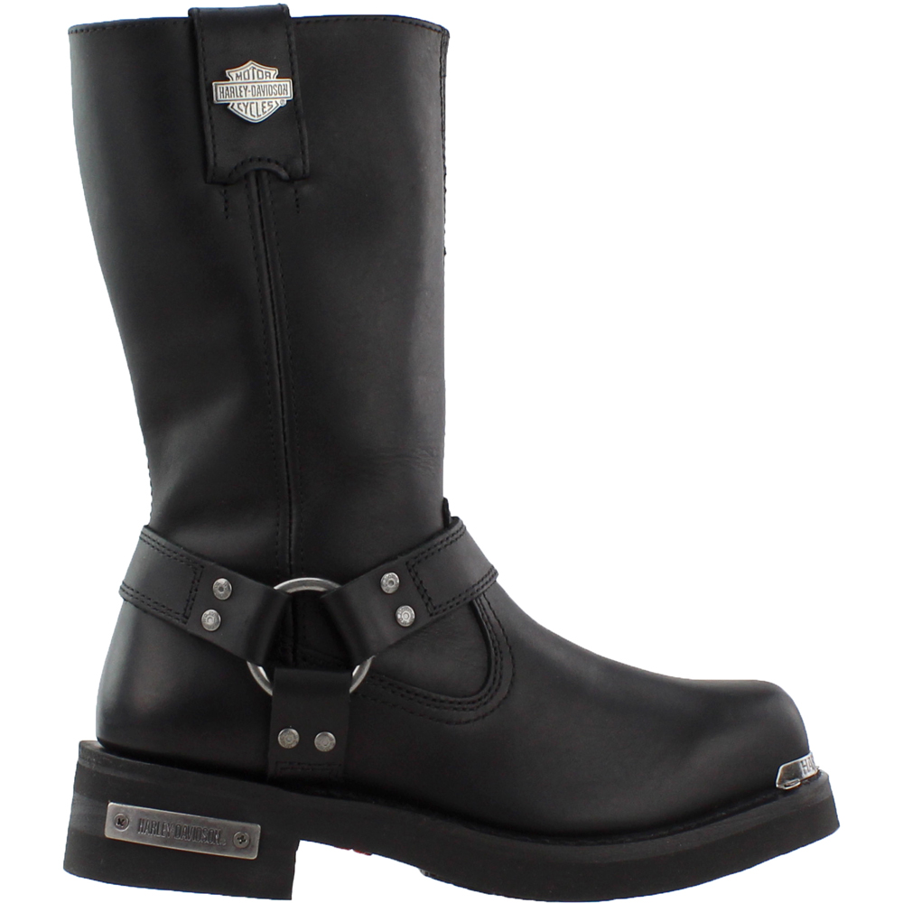Harley Davidson Footwear Landon Motorcycle Boots Black Mens Motorcycle Lug Sole Boots