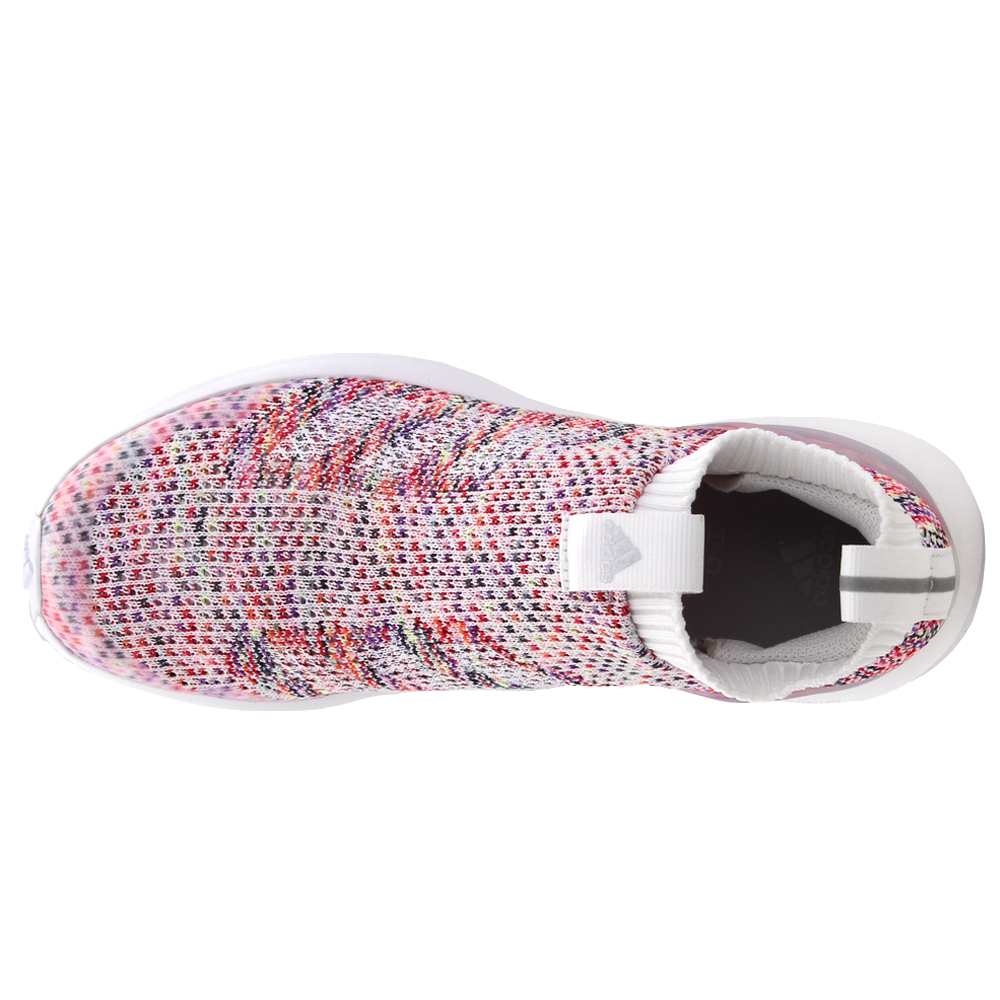 adidas Rapidarun Slip On Running Shoes (Big Kid) White Girls Slip On  Sneakers