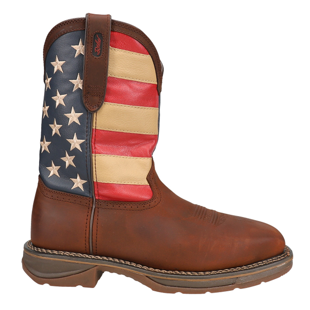 durango flag strap cowboy boot