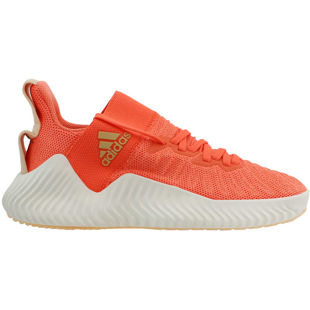 adidas AlphaBOUNCE Trainer Training Shoes Orange Womens Lace Up Athletic