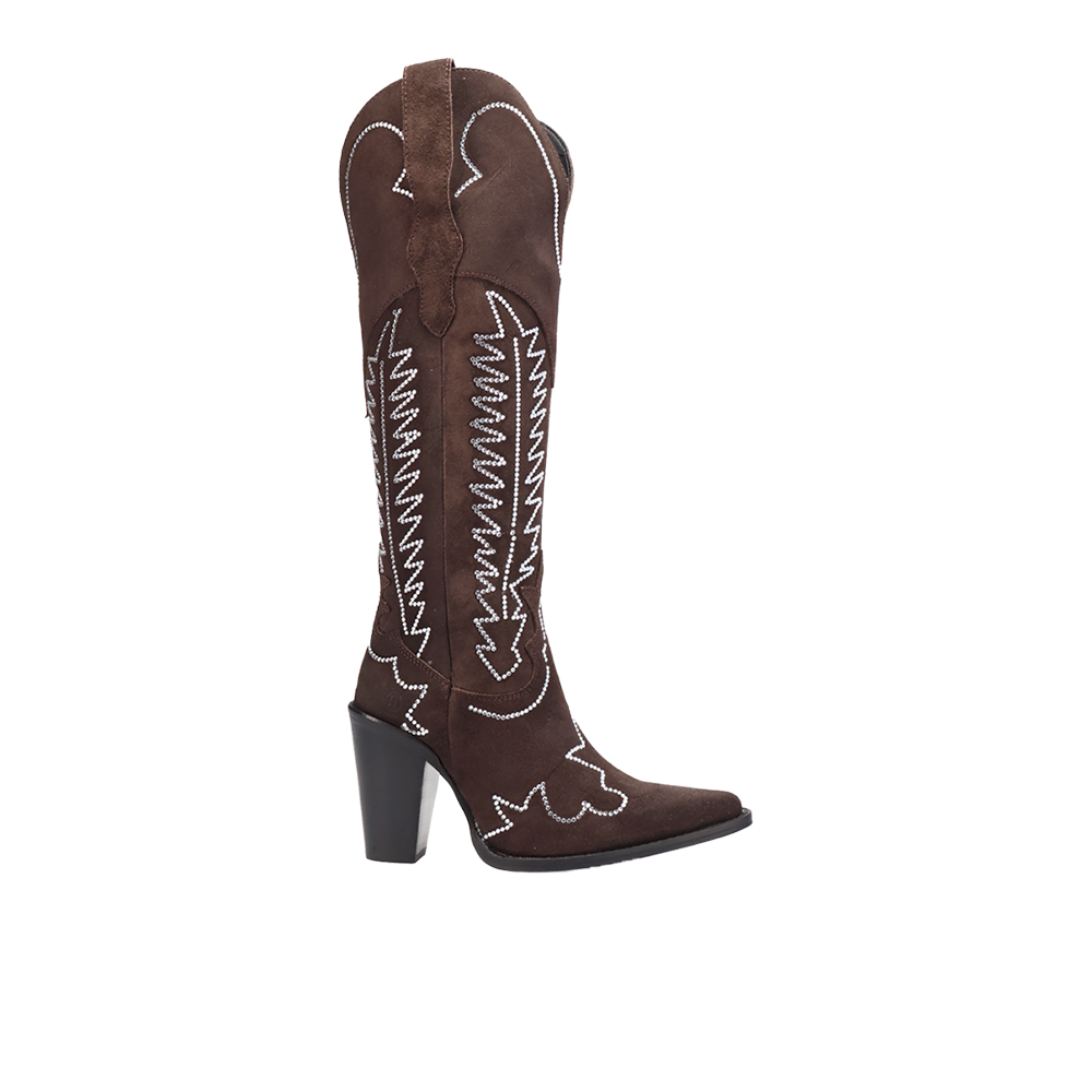 Dingo Double Take Suede Leather Snip Toe Cowboy Boots
