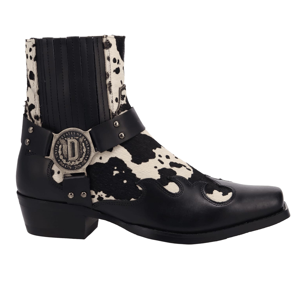 Dingo Bandit Leather Square Toe Zippered Booties