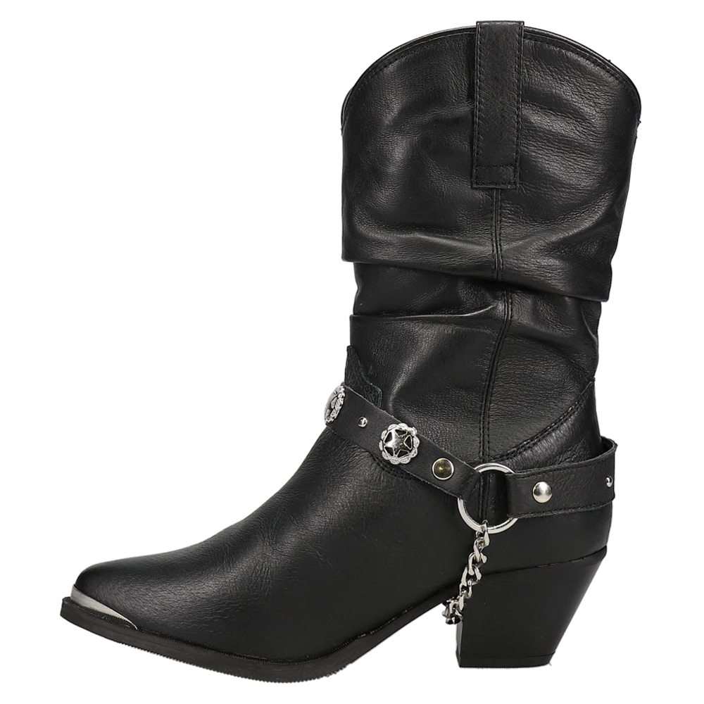Dingo Olivia spitz zulaufend Cowboy Damen schwarz Freizeit Stiefel DI522 - Bild 3 von 7