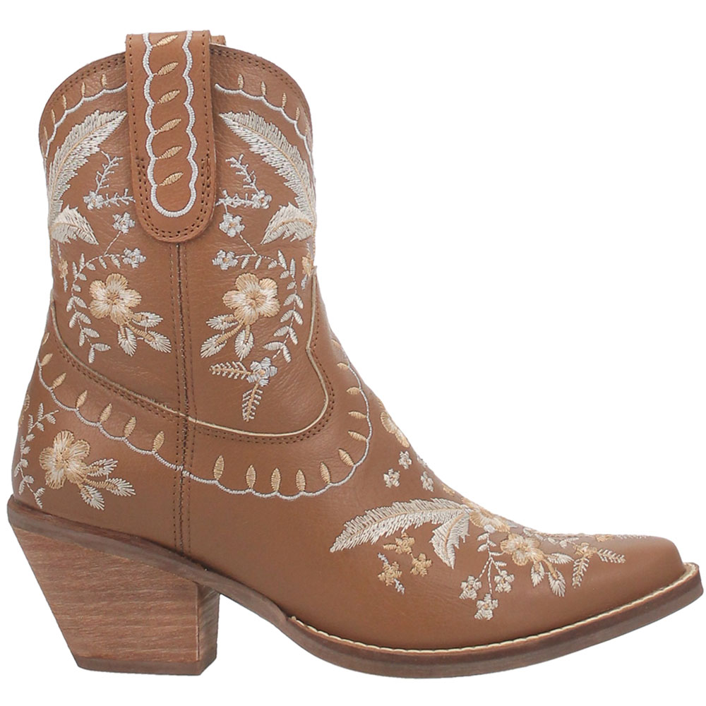 embroidered womens booties