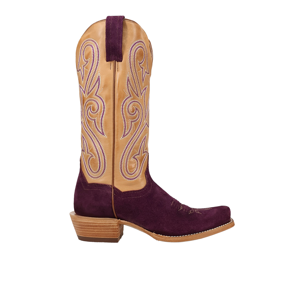 Dan Post Boots Lanessa Leather Square Toe Pull On Cowboy Boots