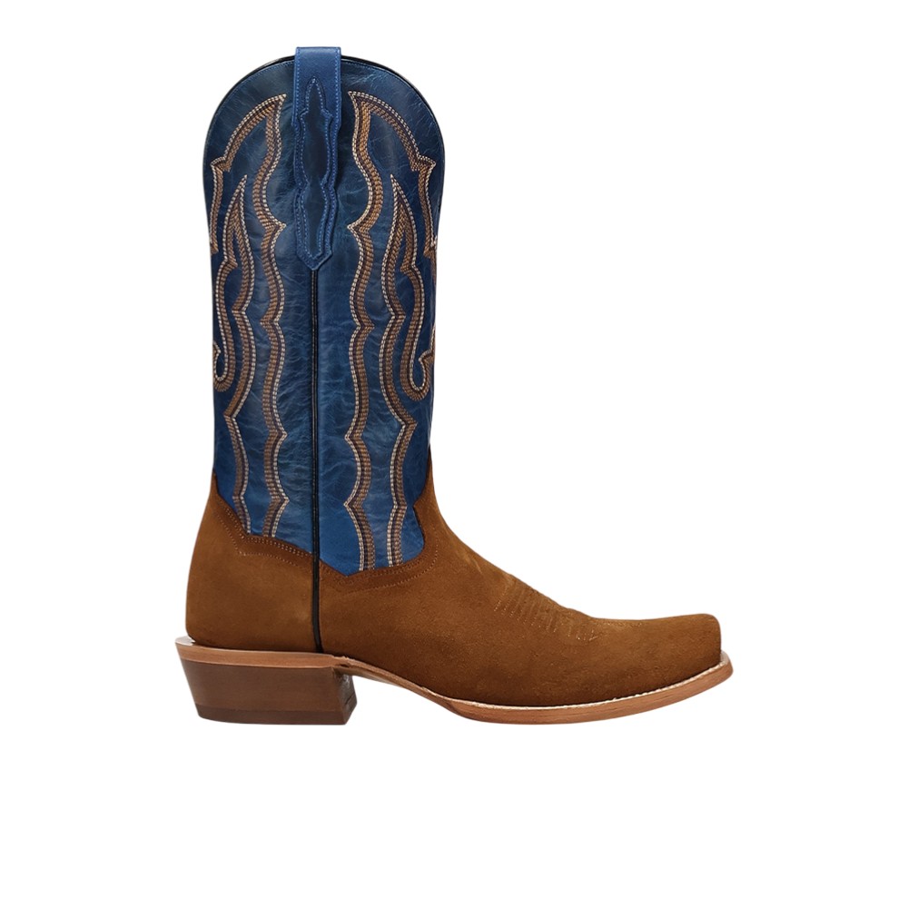 Dan Post Boots Barren Leather Square Toe Pull On Cowboy Boots