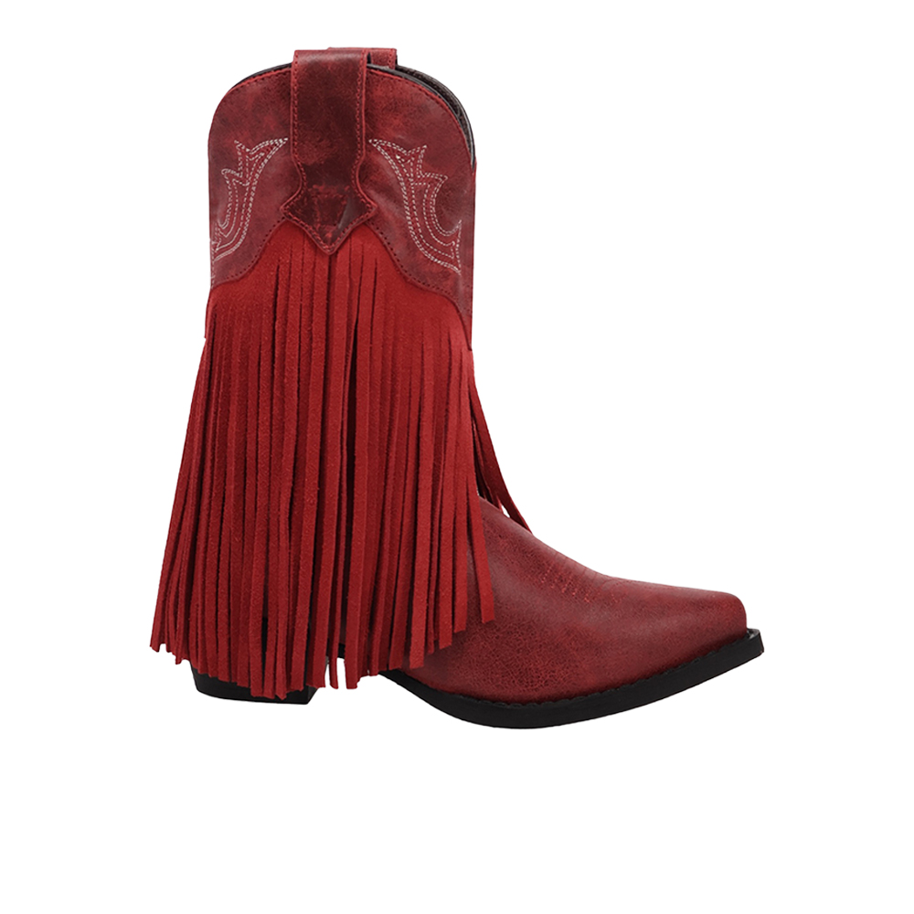 Dan Post Boots Happy Trails Leather Pointed Toe Pull On Cowboy Boots (Little Kid - Big Kid)