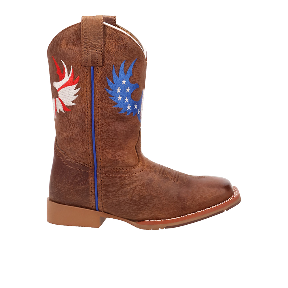 Dan Post Boots Freedom Flight Leather Square Toe Cowboy Boots (Big Kid)