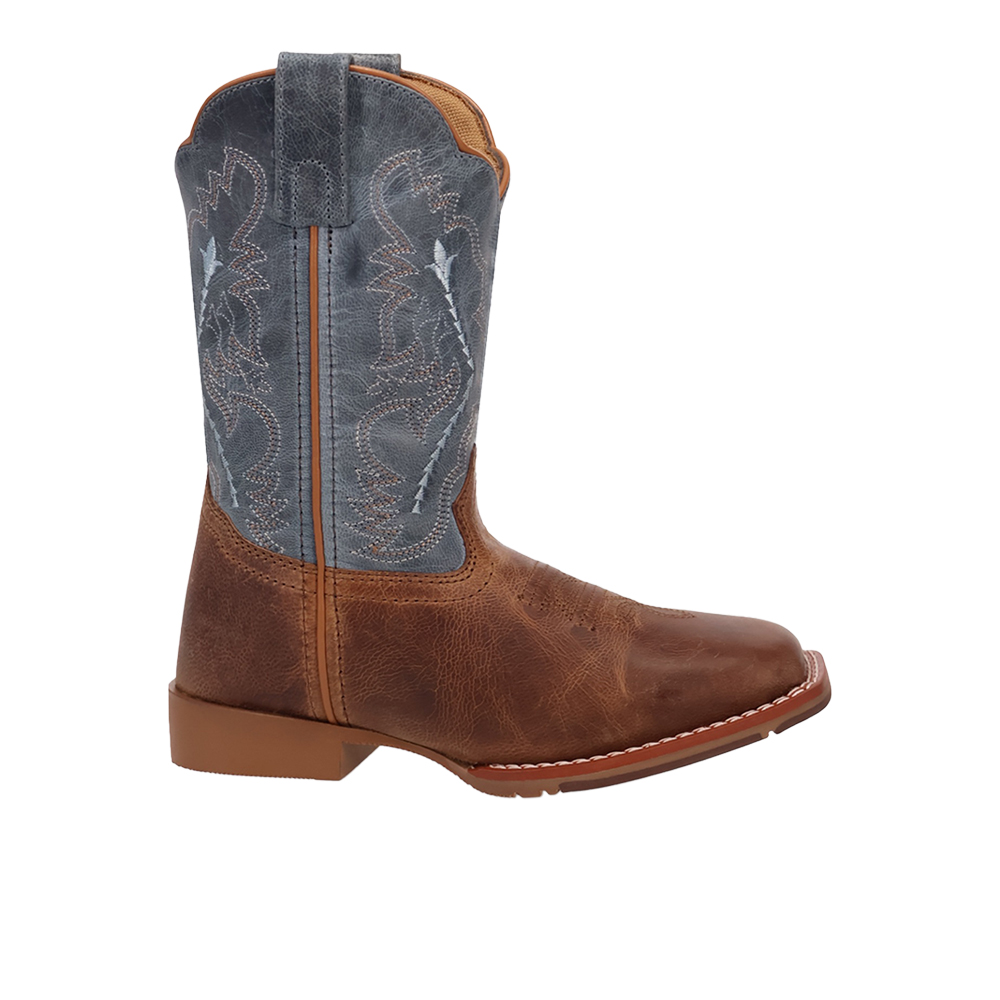 Dan Post Boots Salina Leather Square Toe Pull On Cowboy Boots (Little Kid - Big Kid)