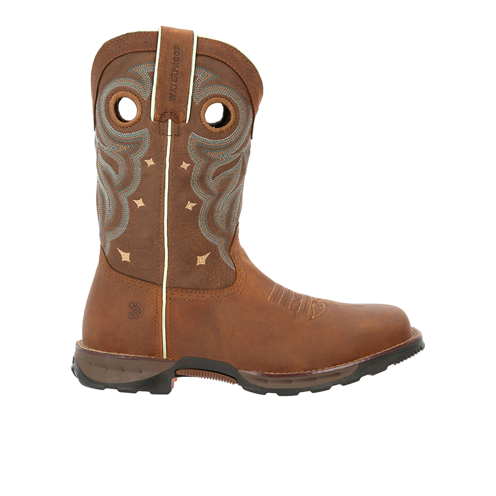 Durango Maverick Women's Steel Toe Waterproof Western Work Boot - Rugged tan