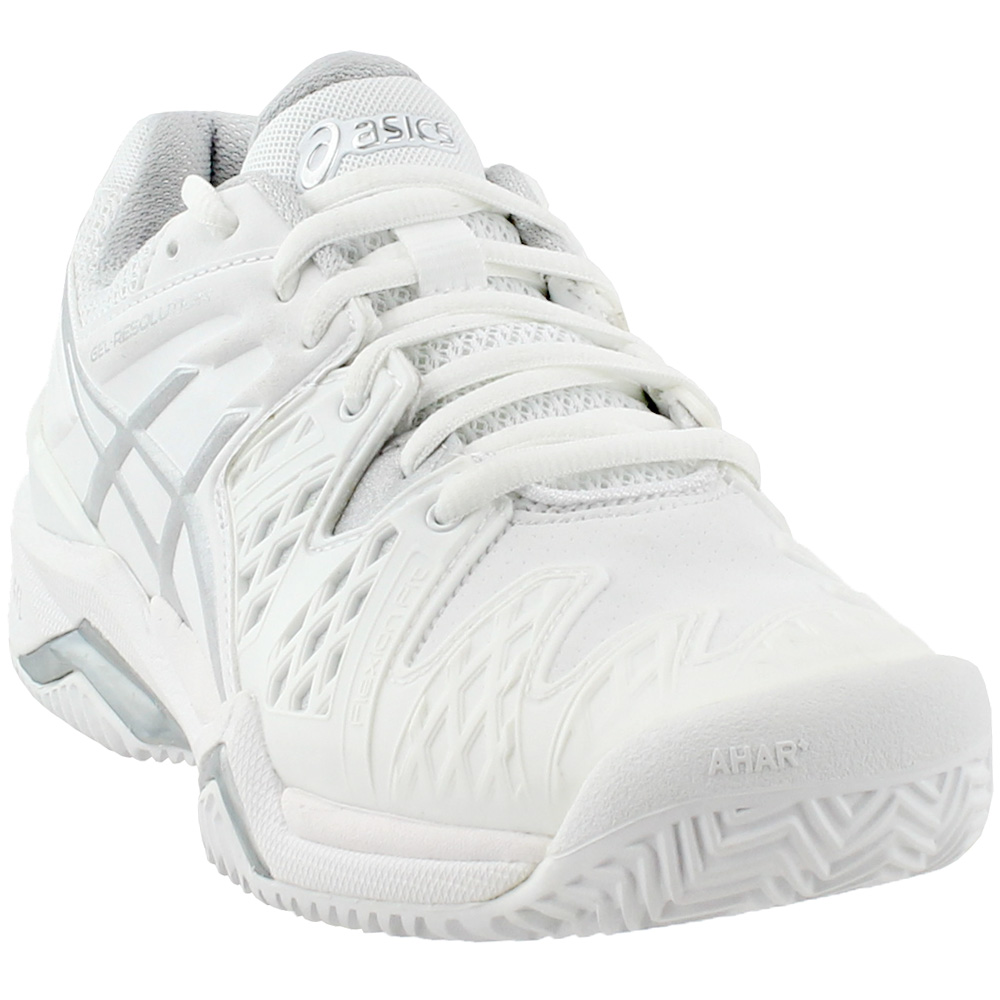 ASICS Gel-Resolution 6 Clay Court Tennis Shoes White Womens Athletic