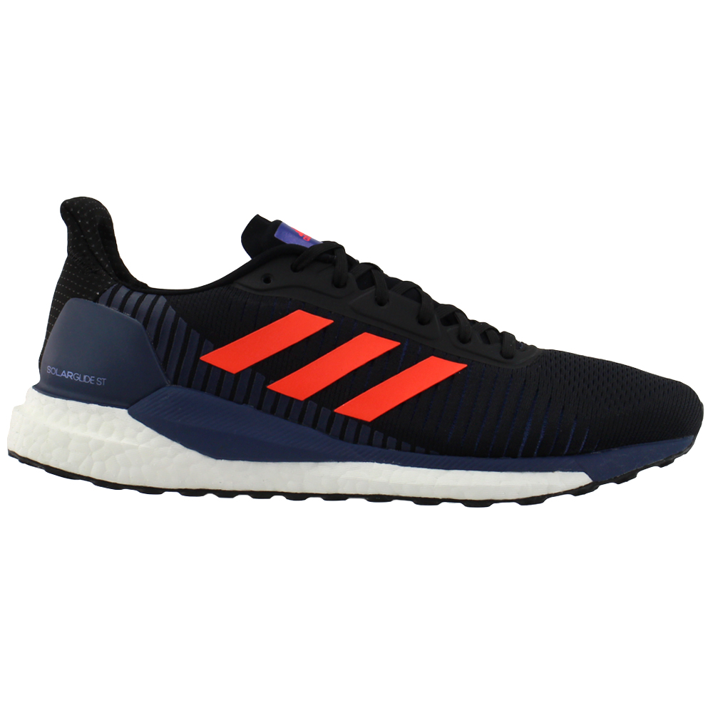 adidas Solar Glide ST 19 Running Shoes Black Mens Lace Up Athletic