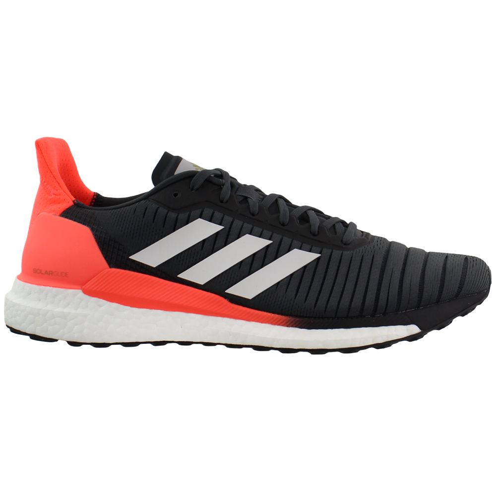 adidas Solar Glide 19 Running Shoes Black, Red Mens Lace Up Athletic