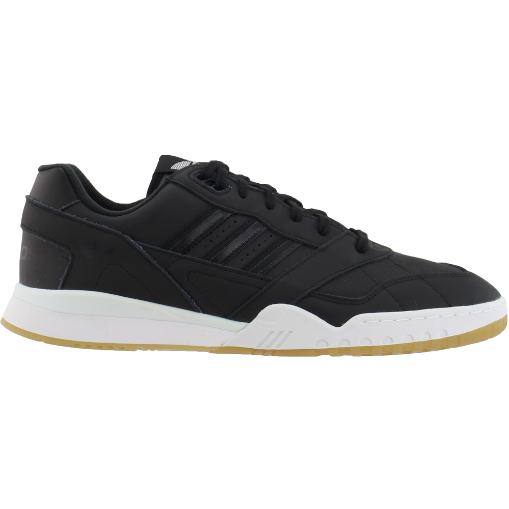 adidas Trainer Black Mens Lace Up, Sportstyle Sneakers