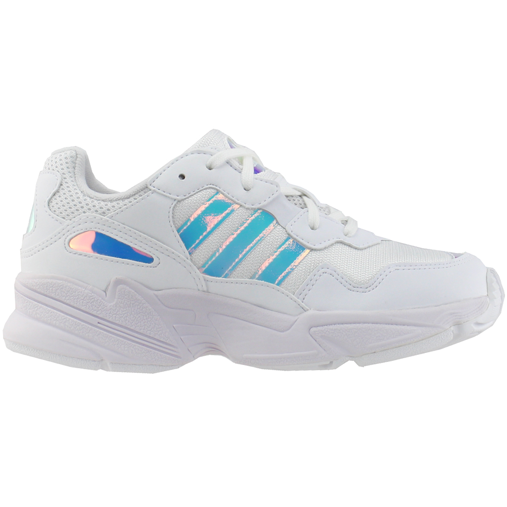 Shop White Girls adidas Lace Up Sneakers (Big Kid)