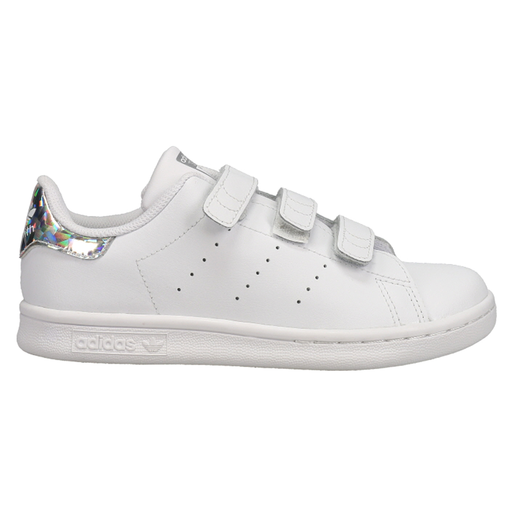 adidas Stan Smith Slip On Sneakers (Little Kid/Big Kid) White Boys Lace Up  Sneakers