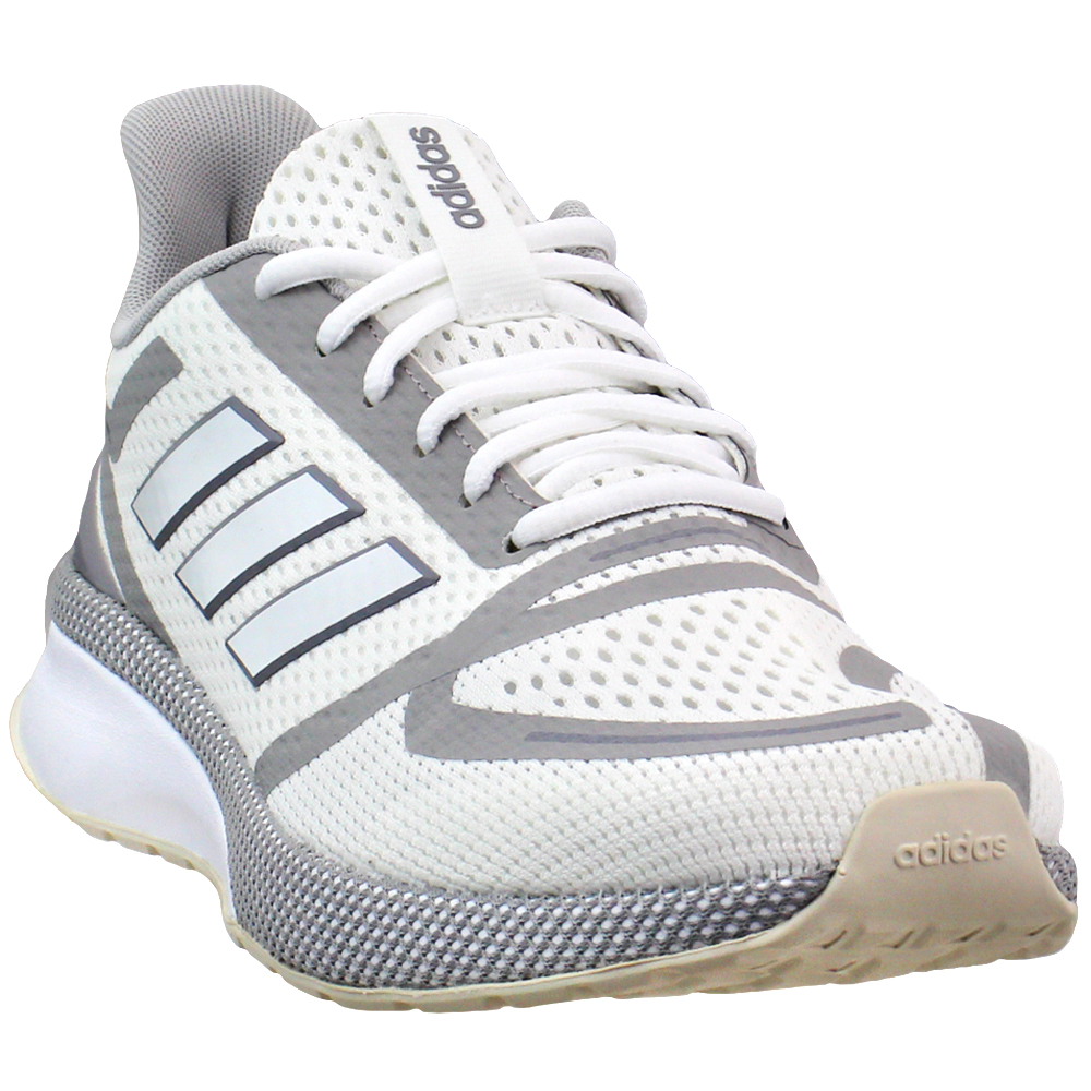 adidas Nova Run Running Shoes Grey, White Mens Lace Up Athletic