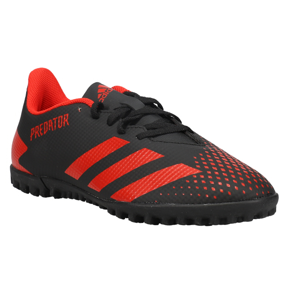 adidas Predator 20.4 Turf Soccer Shoes Black, Red Mens Lace Up Athletic