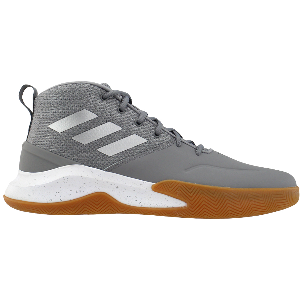 adidas OwnTheGame Basketball Shoes Grey Mens Lace Up Athletic