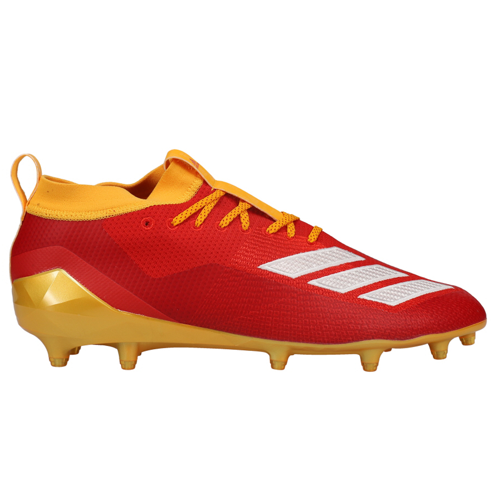orange adidas football cleats