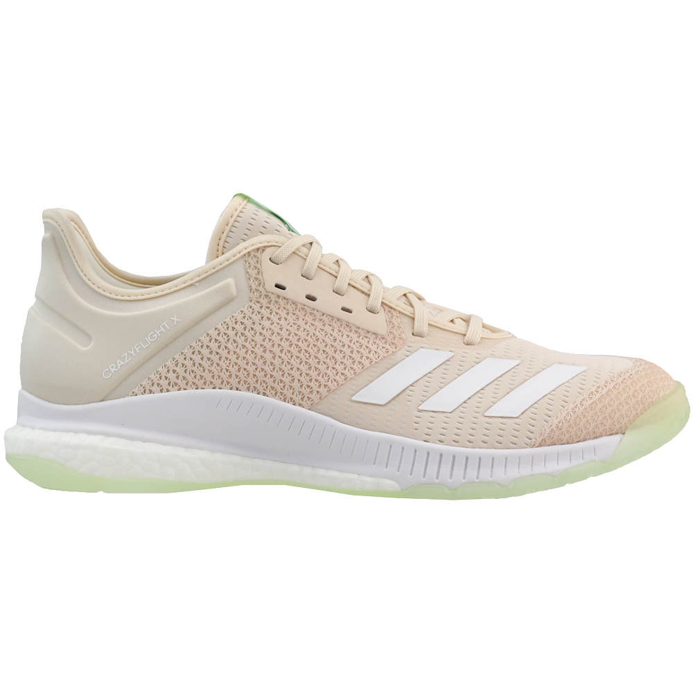 percent Ringback Appeal to be attractive adidas Crazyflight X 3 Volleyball Shoes Beige Womens Lace Up Athletic