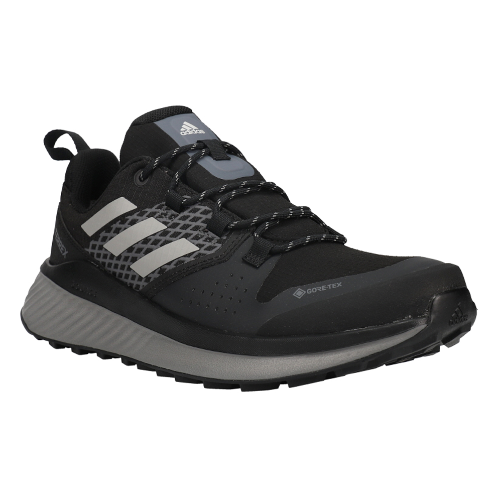 adidas Terrex Folgian Hiker GTX Hiking Shoes Black Mens Lace Up Athletic